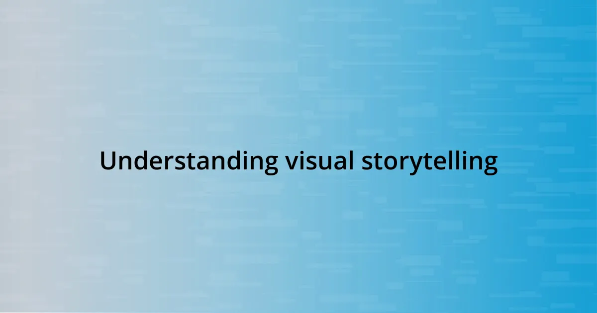 Understanding visual storytelling