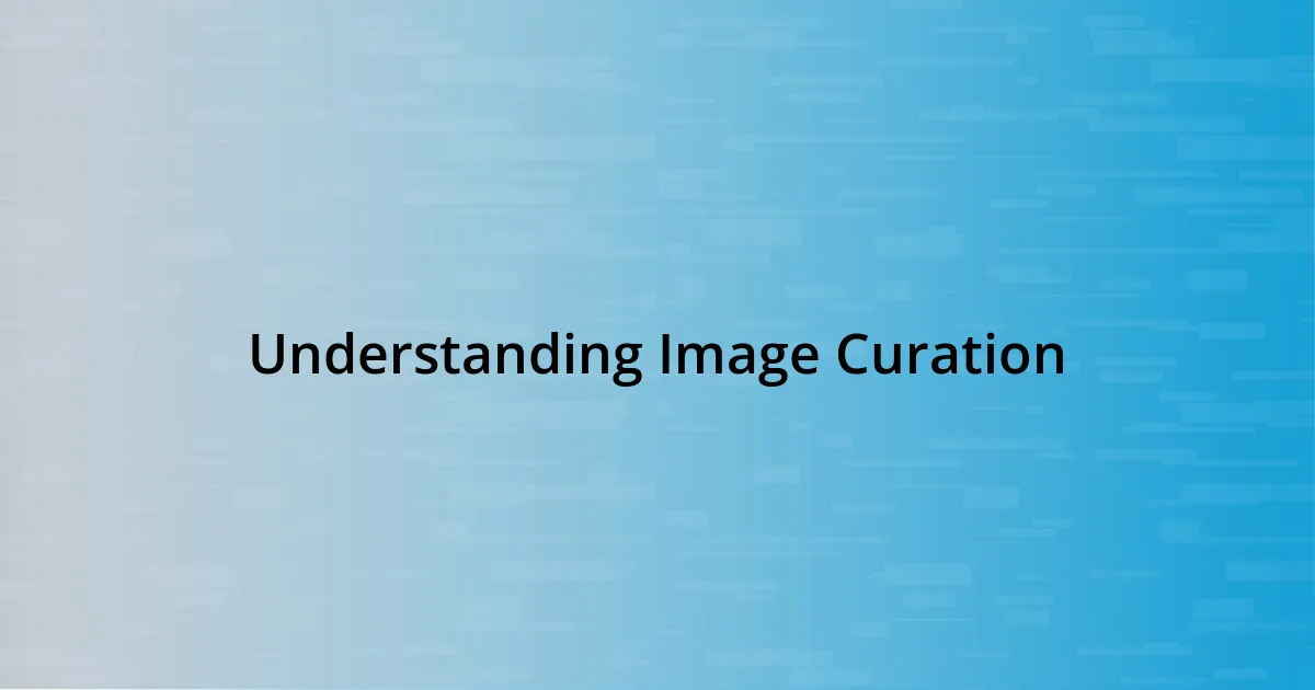 Understanding Image Curation